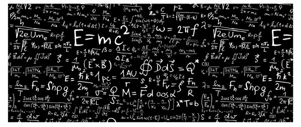 Tablou - Matematică (120x50 cm)