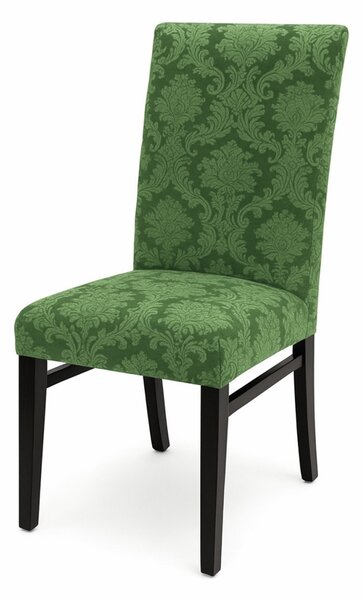 Set 6 huse elastice pentru scaune, model Jacquard Verde