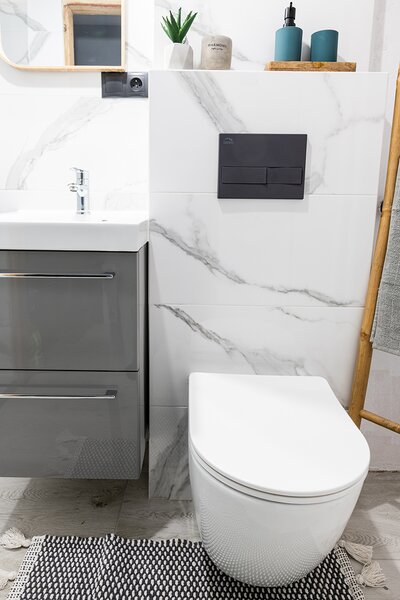 Laveo Desna, capac WC 440x362 mm, închidere silențioasă, duroplast, alb lucios, LAV-ADA_600D