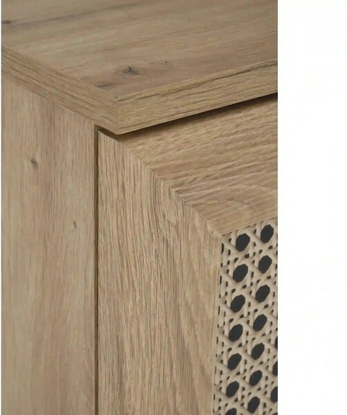 Comoda BORNEO, stejar artisan, PAL laminat, 80x40x85 cm