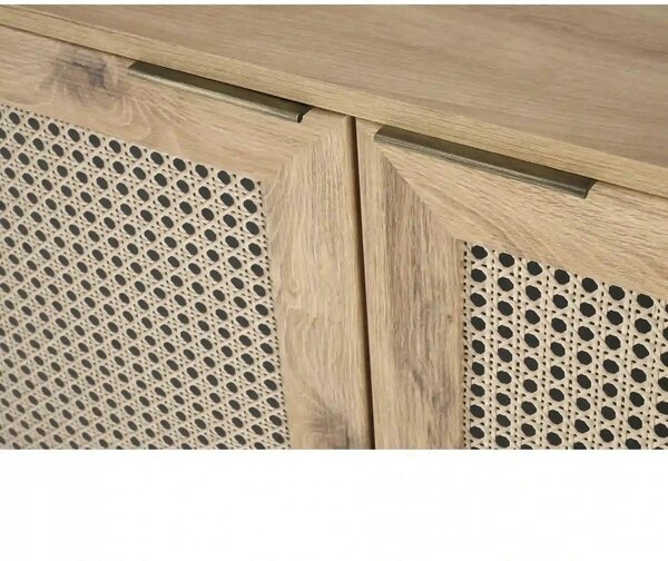 Comoda BORNEO, stejar artisan, PAL laminat, 80x40x85 cm