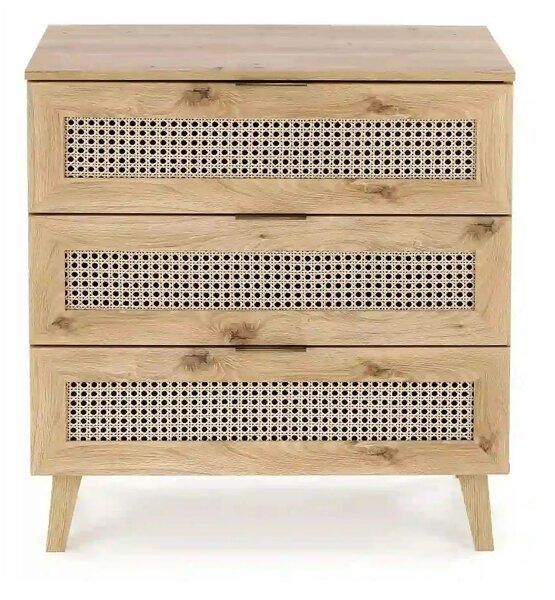 Comoda BORNEO, stejar artisan, PAL laminat, 80x40x85 cm
