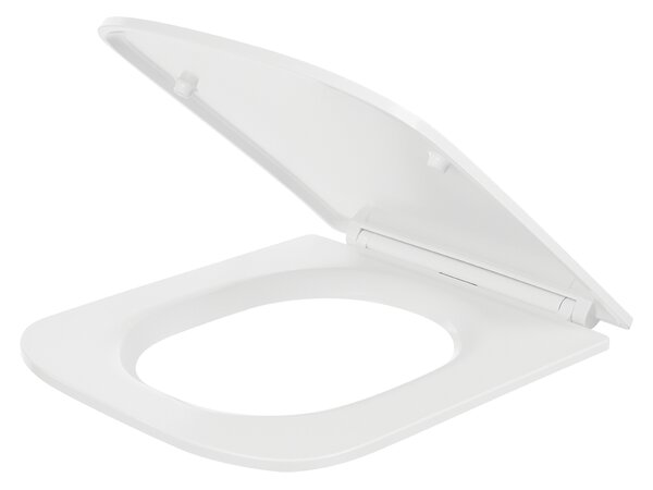 Laveo Kvadrato, capac WC 428x362 mm, închidere silențioasă, duroplast, alb lucios, LAV-ADA_600K