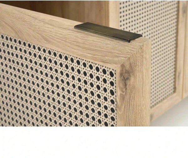 Comoda BORNEO, stejar artisan, PAL laminat, 160x40x85 cm