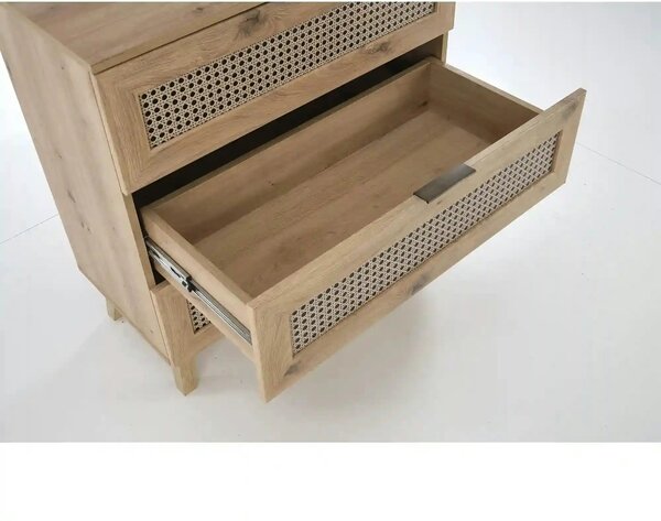 Comoda BORNEO, stejar artisan, PAL laminat, 160x40x85 cm