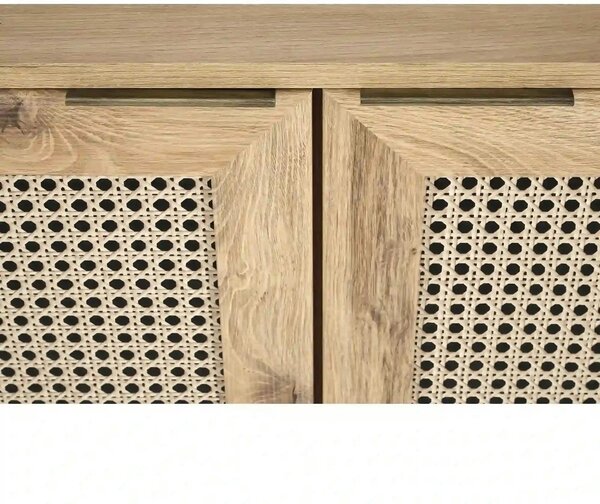 Comoda BORNEO, stejar artisan, PAL laminat, 160x40x85 cm