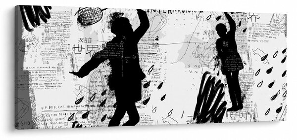 Tablou - Artă stradală - zarvă (120x50 cm)