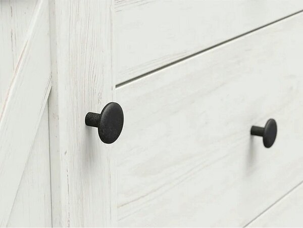 Comoda FRIJA, alb pin andersen/stejar artisan, PAL melaminat, 153x44x9