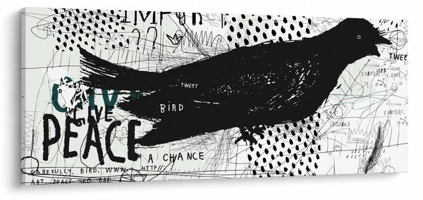 Tablou - Artă stradală - zarvă (120x50 cm)