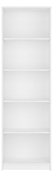 Biblioteca NEPO PLUS, alb, PAL, 60x34x197 cm