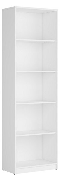 Biblioteca NEPO PLUS, alb, PAL, 60x34x197 cm