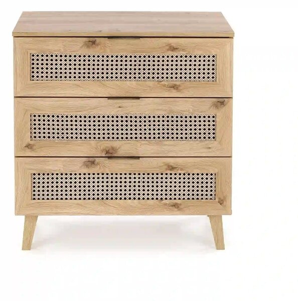 Comoda BORNEO, stejar artisan, PAL laminat, 80x40x85 cm