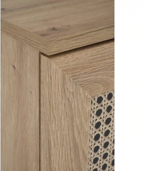 Comoda BORNEO, stejar artisan, PAL laminat, 80x40x85 cm