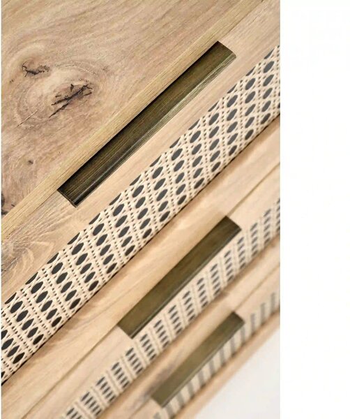 Comoda BORNEO, stejar artisan, PAL laminat, 80x40x85 cm