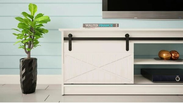 Comoda TV GRANERO, alb, PAL laminat, 200x35x57 cm