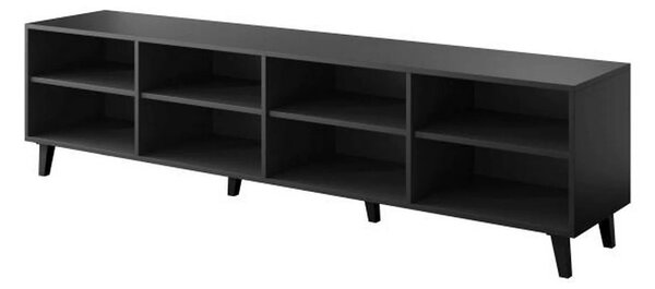 Comoda TV ETNA, negru, PAL laminat, 200x42x52 cm