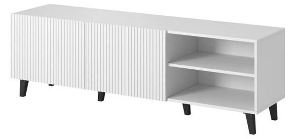 Comoda TV PAFOS, alb, PAL laminat, 150x40x52 cm