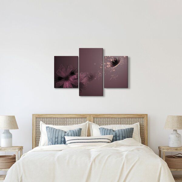 Tablou - Floare și fluture (90x60 cm)