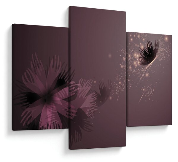 Tablou - Floare și fluture (90x60 cm)