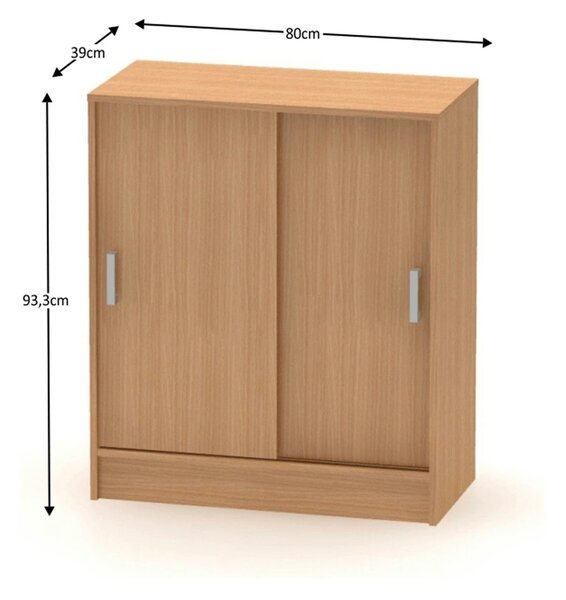Comoda BETTY NEW 4 BE04-009-00, fag, DTD laminat/PAL, 80x39x93 cm