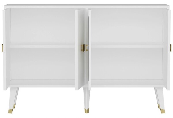 Comoda AHART, alb, PAL melaminat, 120x30x80 cm