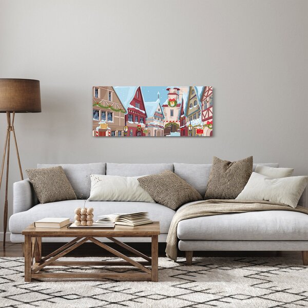 Tablou - Stradă de iarnă (120x50 cm)