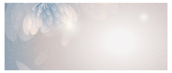 Tablou - Flori înzăpezite (120x50 cm)