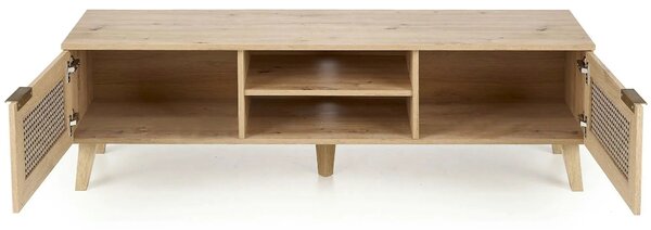 Comoda TV BORNEO, stejar artisan, PAL laminat, 150x40x45 cm