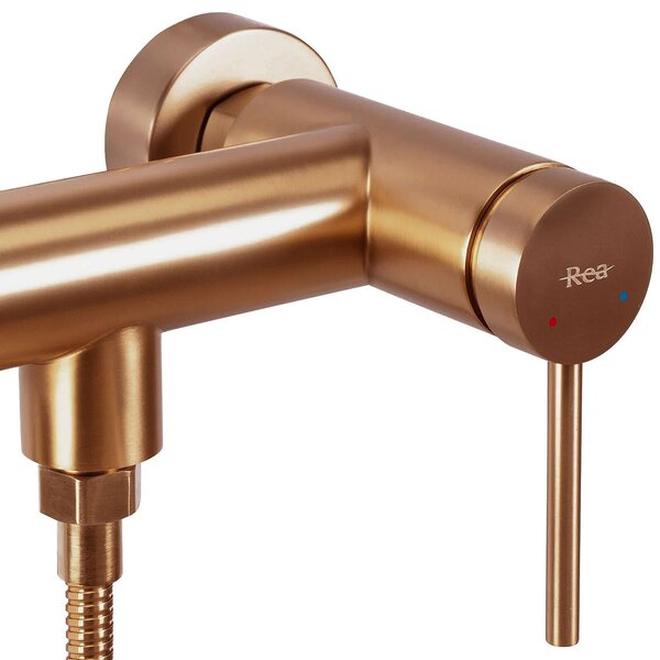 Baterie de duș REA Foss/Clif Brush Copper