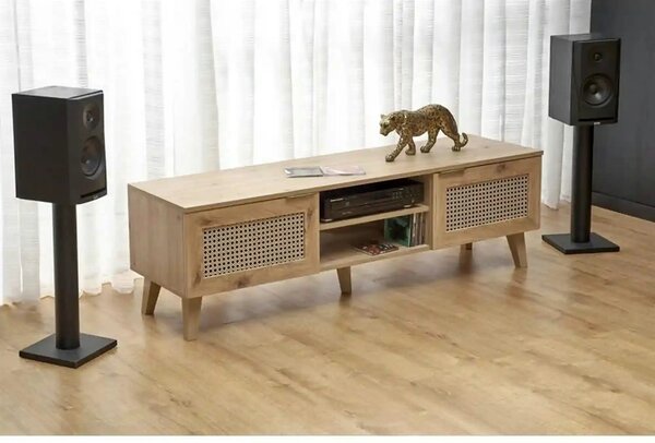 Comoda TV BORNEO, stejar artisan, PAL laminat, 150x40x45 cm