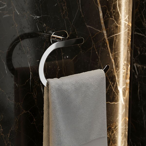 Cuier de baie Ring 110 Til Chrome