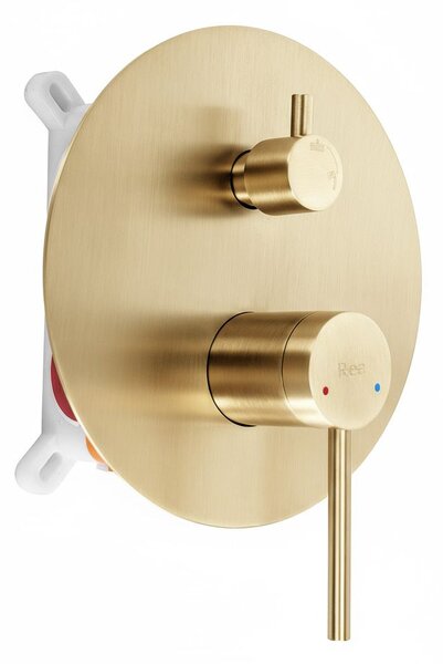 Set de dus incastrat Rea Foss Clif Brush Gold + BOX