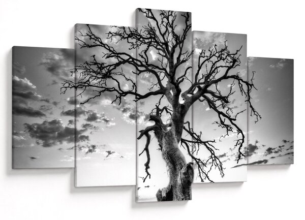 Tablou - Copacul, alb-negru (150x105 cm)