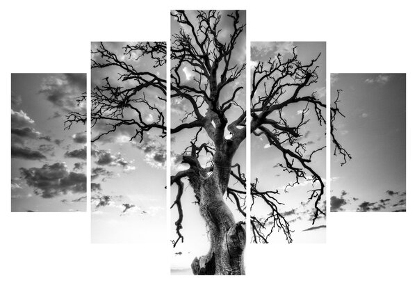 Tablou - Copacul, alb-negru (150x105 cm)