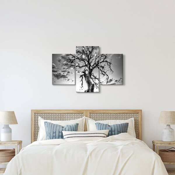 Tablou - Copacul, alb-negru (90x60 cm)