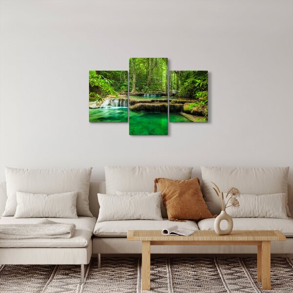Tablou - Cascada Erawan din Kanchanaburi, Thailanda (90x60 cm)
