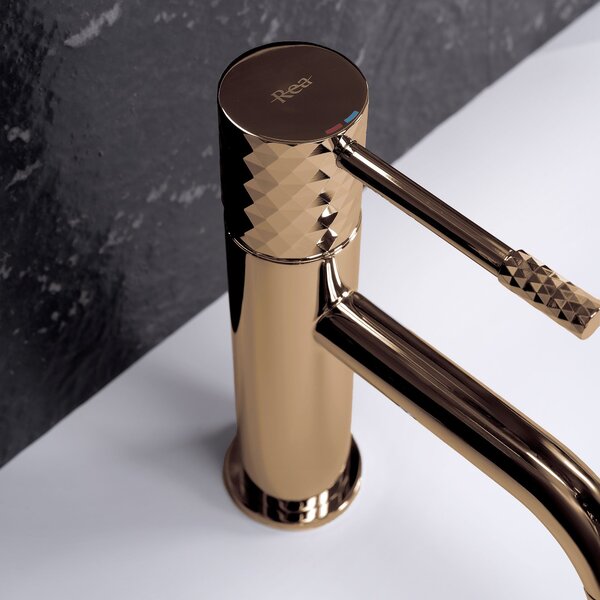 Baterie pentru lavoar Rea Lungo Diamond Copper
