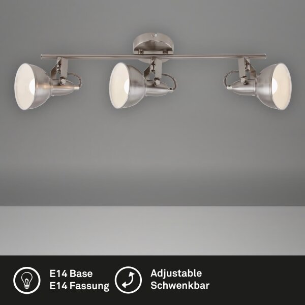 Lampă spot 3xE14/40W/230V, crom mat