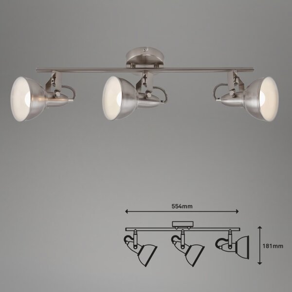 Lampă spot 3xE14/40W/230V, crom mat