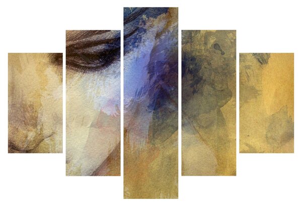 Tablou - Portretul femeii, desen (150x105 cm)