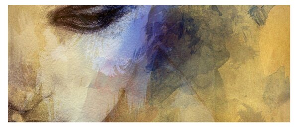 Tablou - Portretul femeii, desen (120x50 cm)