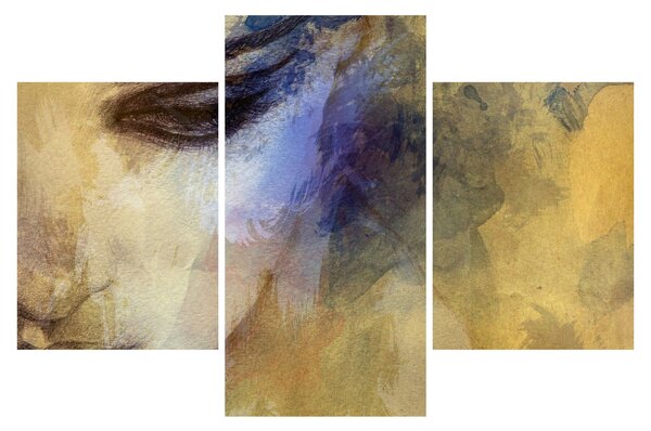 Tablou - Portretul femeii, desen (90x60 cm)