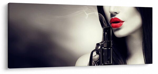 Tablou - Femeia misterioasă (120x50 cm)