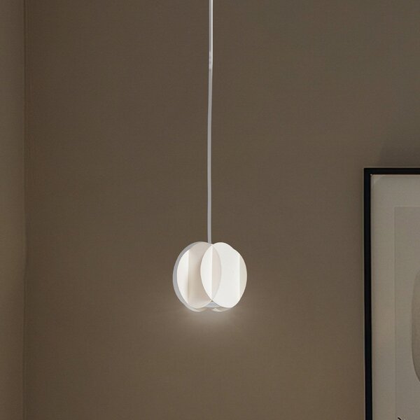 HELAM Lampă suspendată GAMBIT, alb crem, Ø 10 cm, metal, GU10, Bej, Camera de zi / sufragerie, Metal, Modern