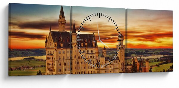 Tablou - Tyskland (cu ceas) (90x30 cm)