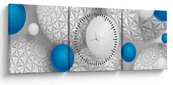 Tablou cu motiv 3D (cu ceas) (90x30 cm)