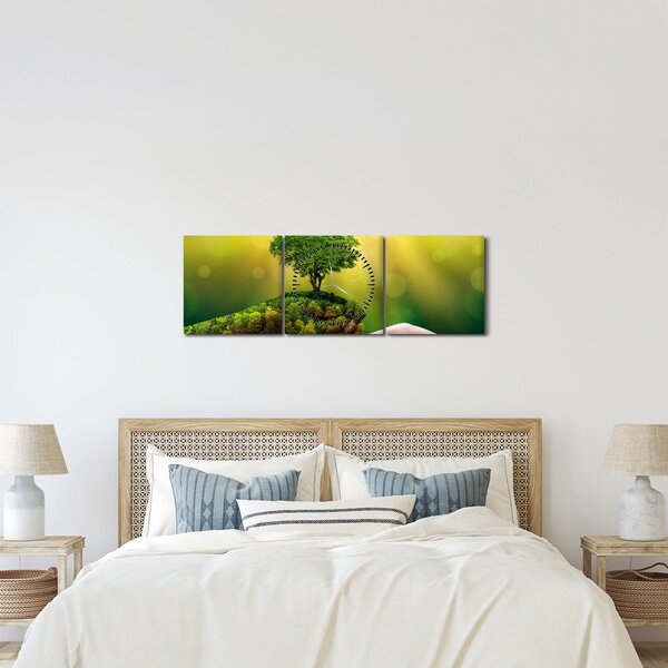 Tablou - Mama natura (cu ceas) (90x30 cm)