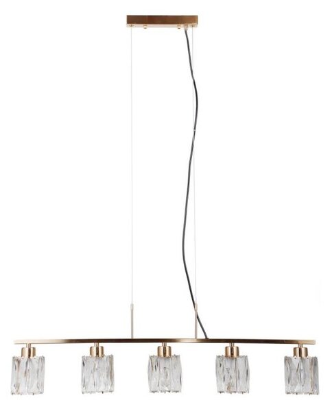 ITALUX PND-40814-5-HBR - Lustră pe cablu SIMONA 5xE14/40W/230V aurie