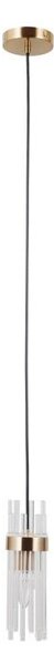 ITALUX PND-40760-1-HBR - Pendul suspendat pe cablu TARASO 1xE14/40W/230V, auriu
