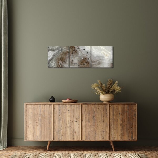 Tablou - Onyx (cu ceas) (90x30 cm)